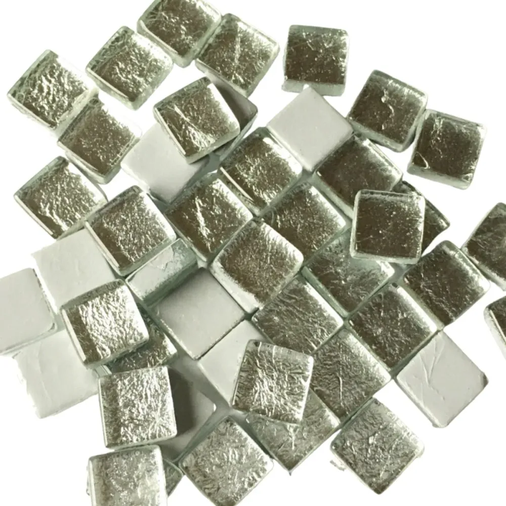 Skleněná mozaika Zrcadlo 10mm Stříbrná