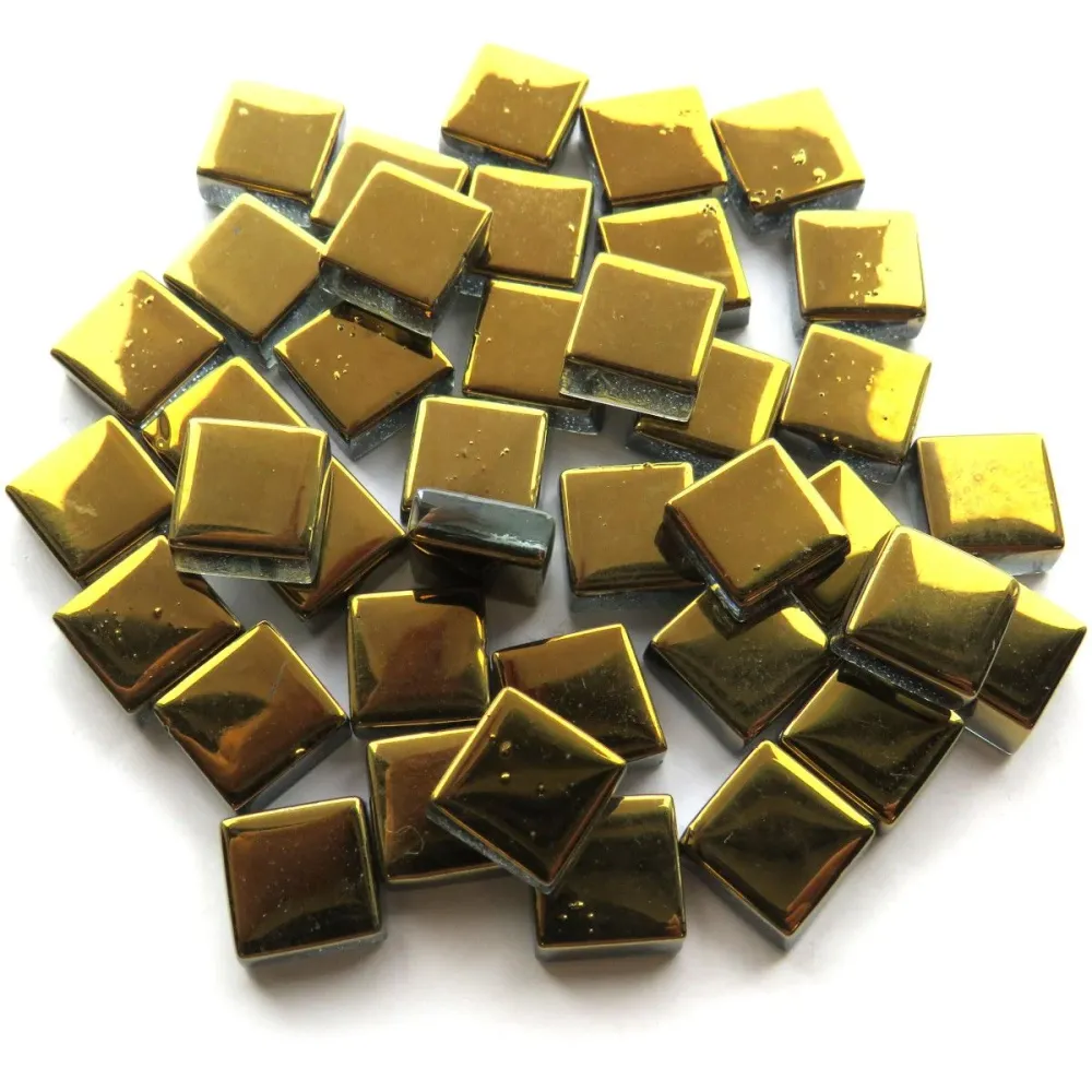 Skleněná mozaika Zrcadlo 10mm Zlatá