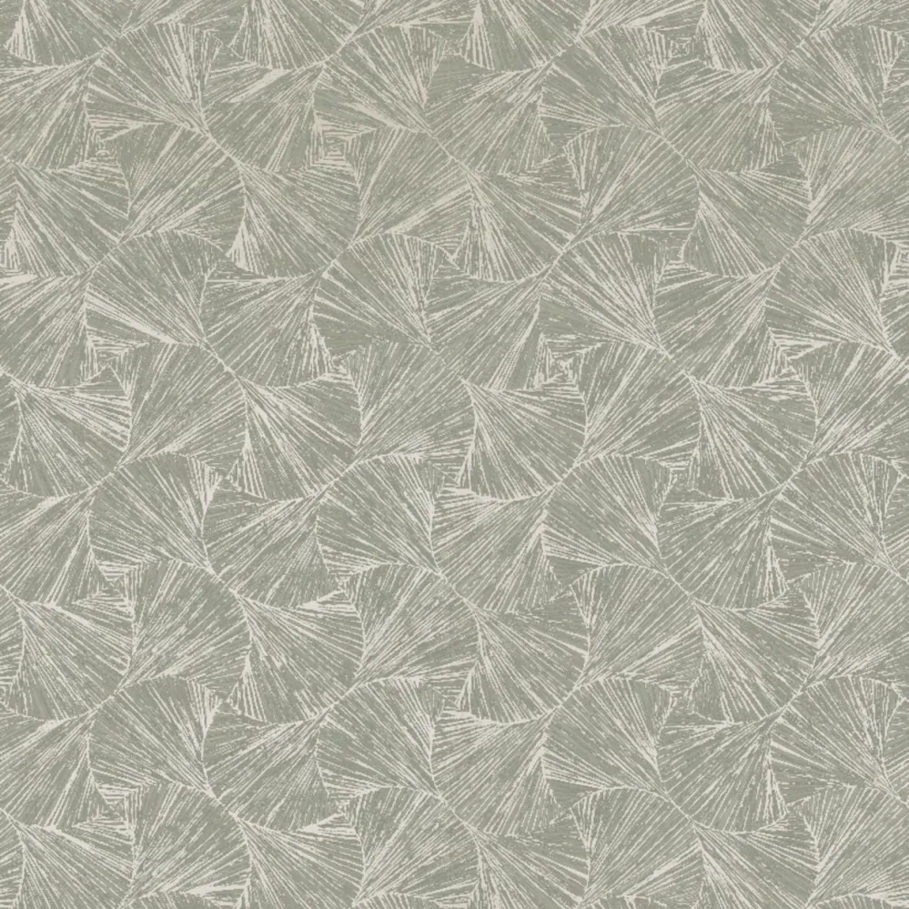 Strukturovaná metalická tapeta s rostlinným motivem listů SONGKET - OPALINE/DORÉ perleťová se zlatým