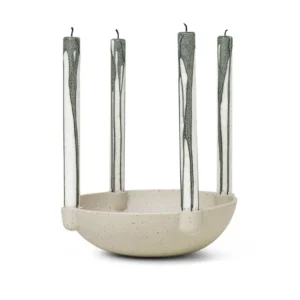 Svícen BOWL písková keramika