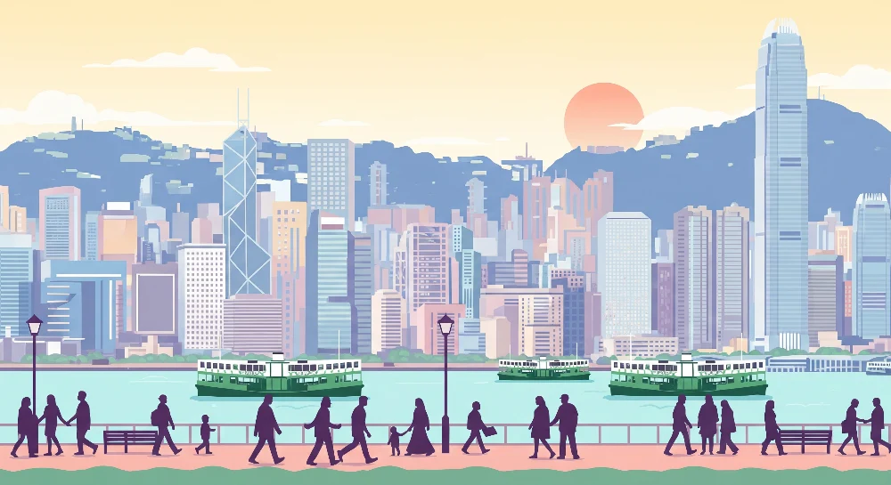 Tapeta dětského pokoje | Moderní město se skyline městskou atmosférou