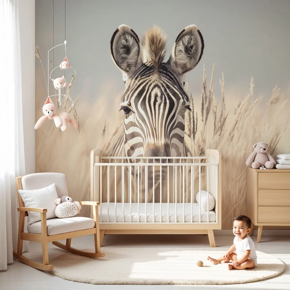 Tapeta dětského pokoje | Zebra v krajině snů