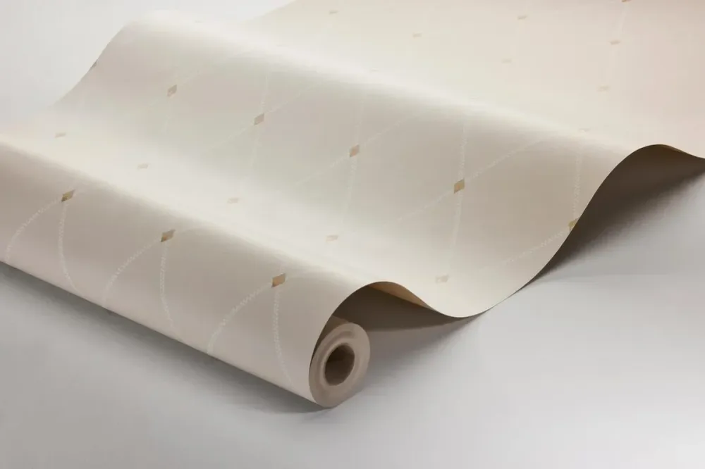 Tapeta s geometrickým motivem FREDRIK světle béžová
