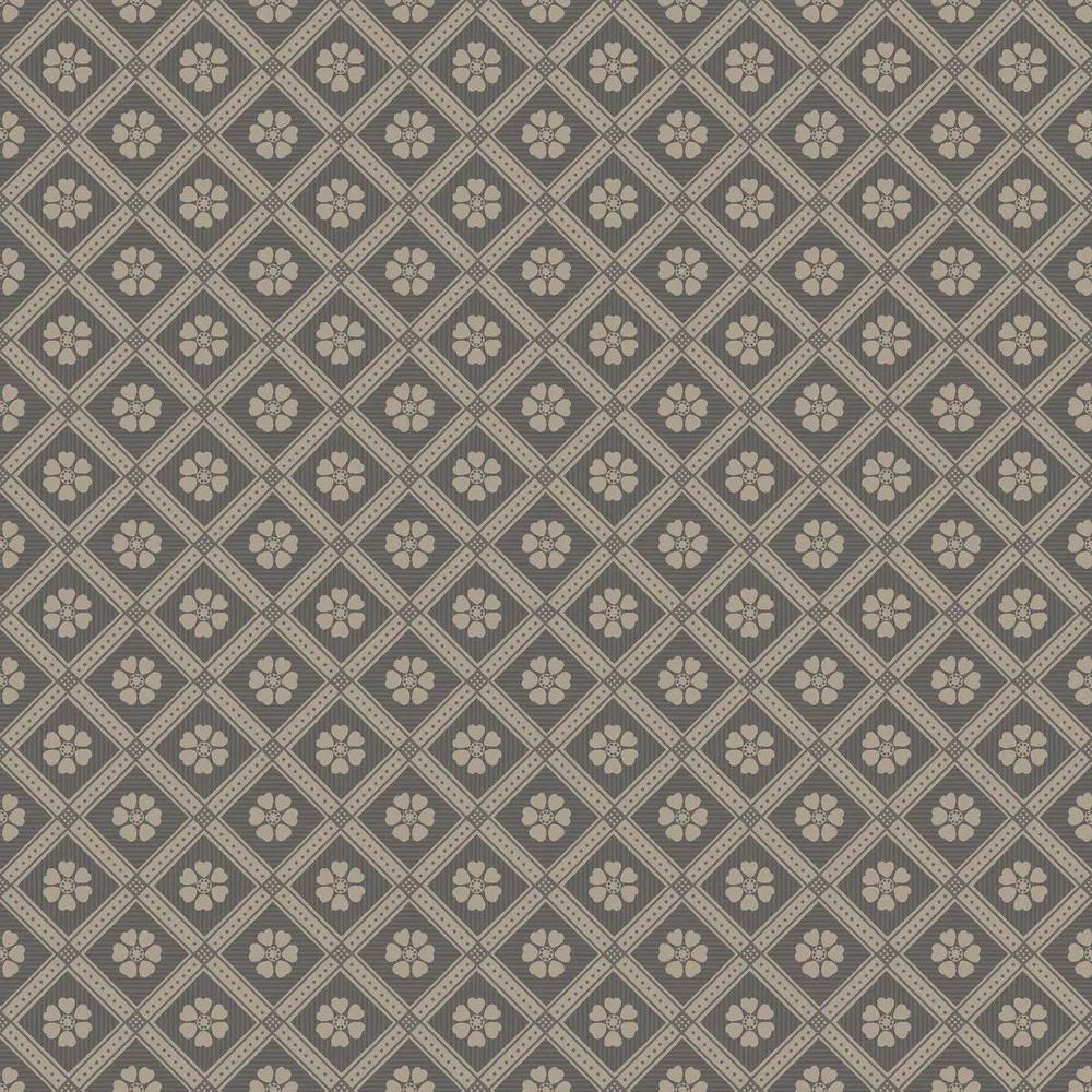 Tapeta s geometrickým vzorem LOVE hnědá