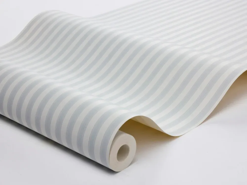 Tapeta s pruhy MÖLLE STRIPE modrá s béžovou