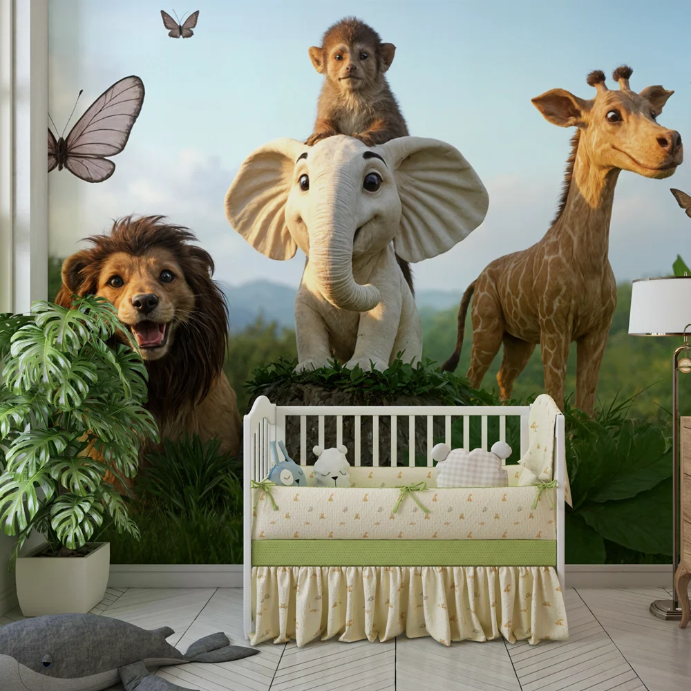 Tapeta safari | Veselá zvířata v přírodě