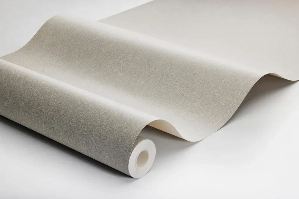 Tapeta se strukturou imitující len LINEN - MUSCOT LINEN světlá hnědá