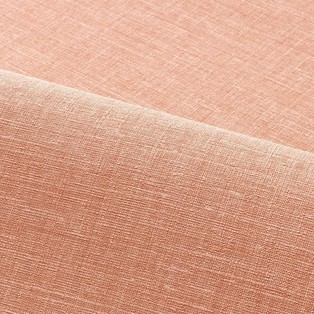 Tapeta se strukturou imitující lněné plátno SHINOK - PEAU DE PECHE broskvová