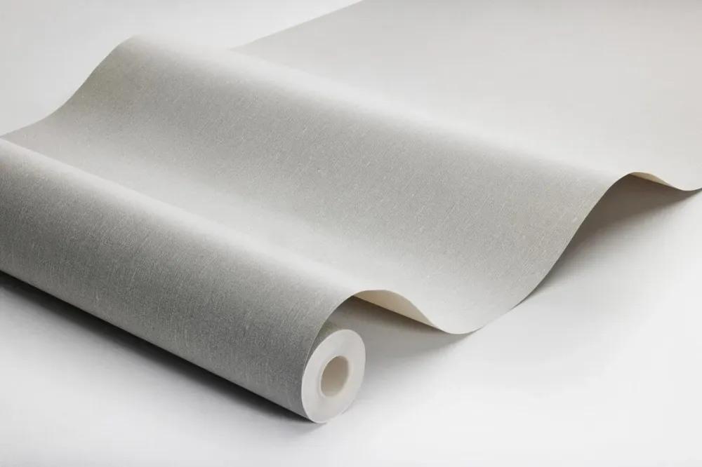 Tapeta se strukturou napodobující len LINEN - DOVE GREY holubí šedá