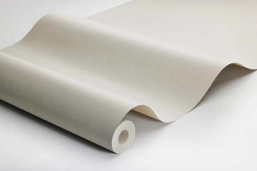 Tapeta se strukturou napodobující len LINEN - SKANDINÁVSKÁ BEIGE světlá béžová