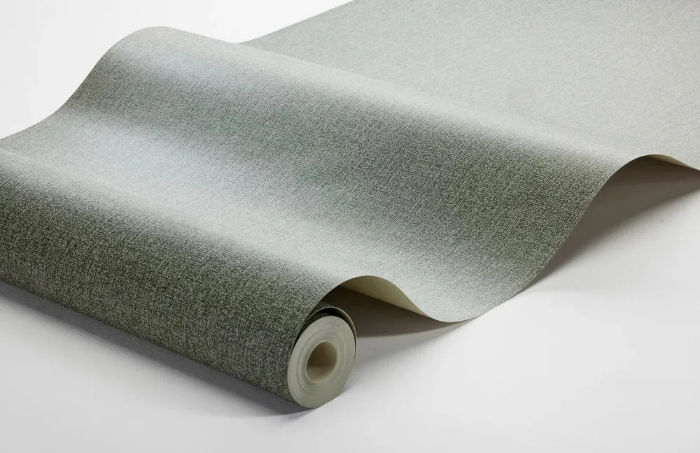 Tapeta se strukturou napodobující plátno WEAVER’S WALL zelená