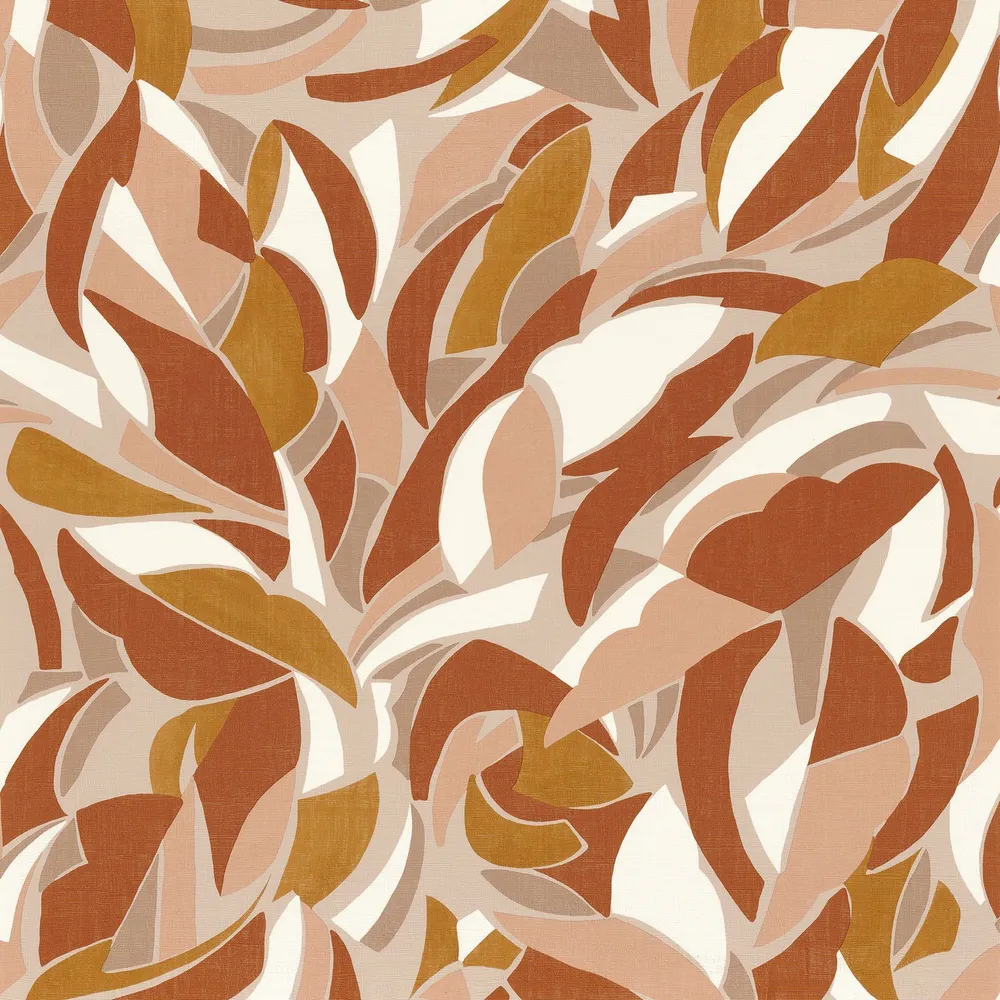 Tapeta strukturovaná s abstraktním vzorem COLLAGE - TERRACOTTA terakota