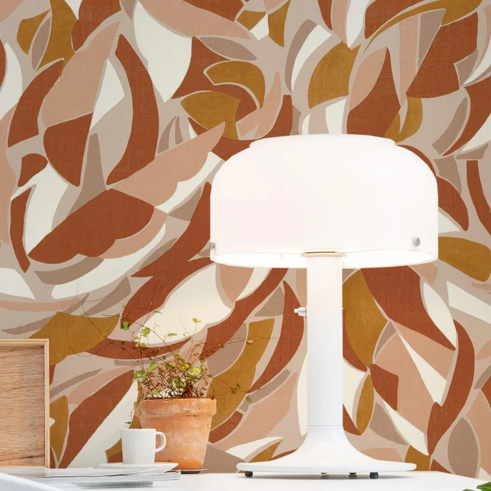 Tapeta strukturovaná s abstraktním vzorem COLLAGE - TERRACOTTA terakota