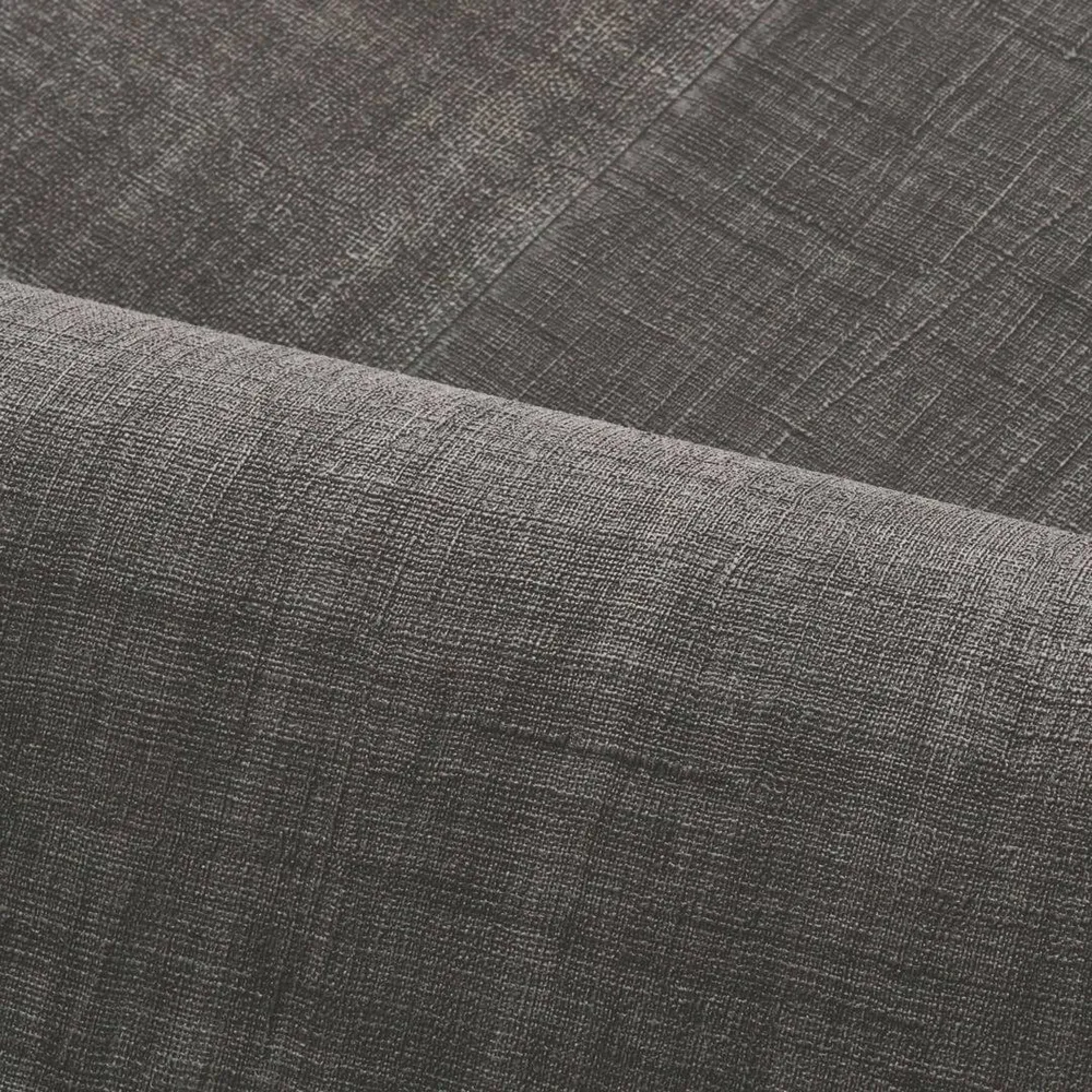 Tapeta strukturovaná geometrická patchwork napodobující tkaninu MESTIZO - NOIR černá