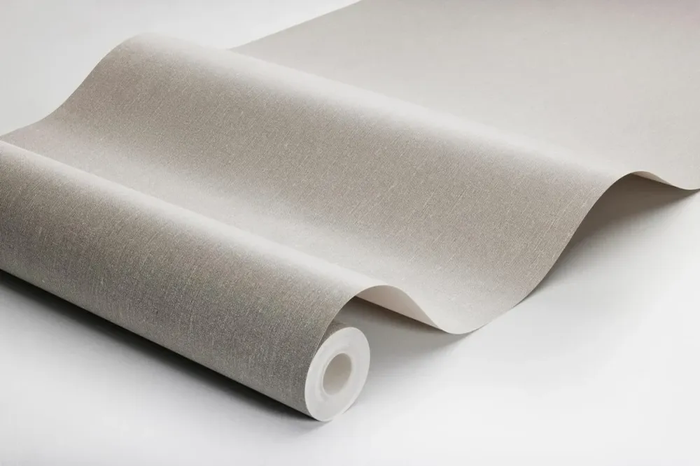 Tapeta strukturovaná imitující len LINEN - PŘÍRODNÍ LEN tmavě béžová