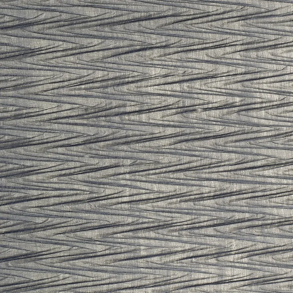 Textilní strukturovaná metalizující tapeta s geometrickým motivem THÉIA antracitová