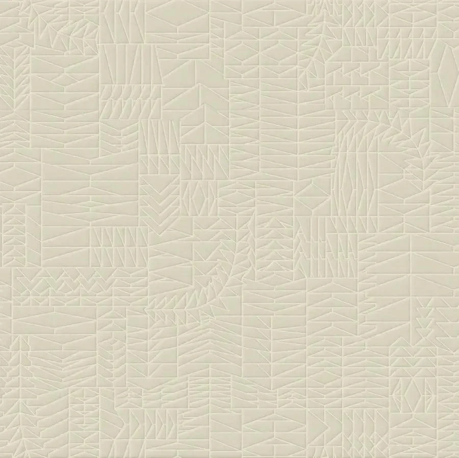 Textilní strukturovaná 3D tapeta s geometrickým vzorem POGO GOAT světle béžová