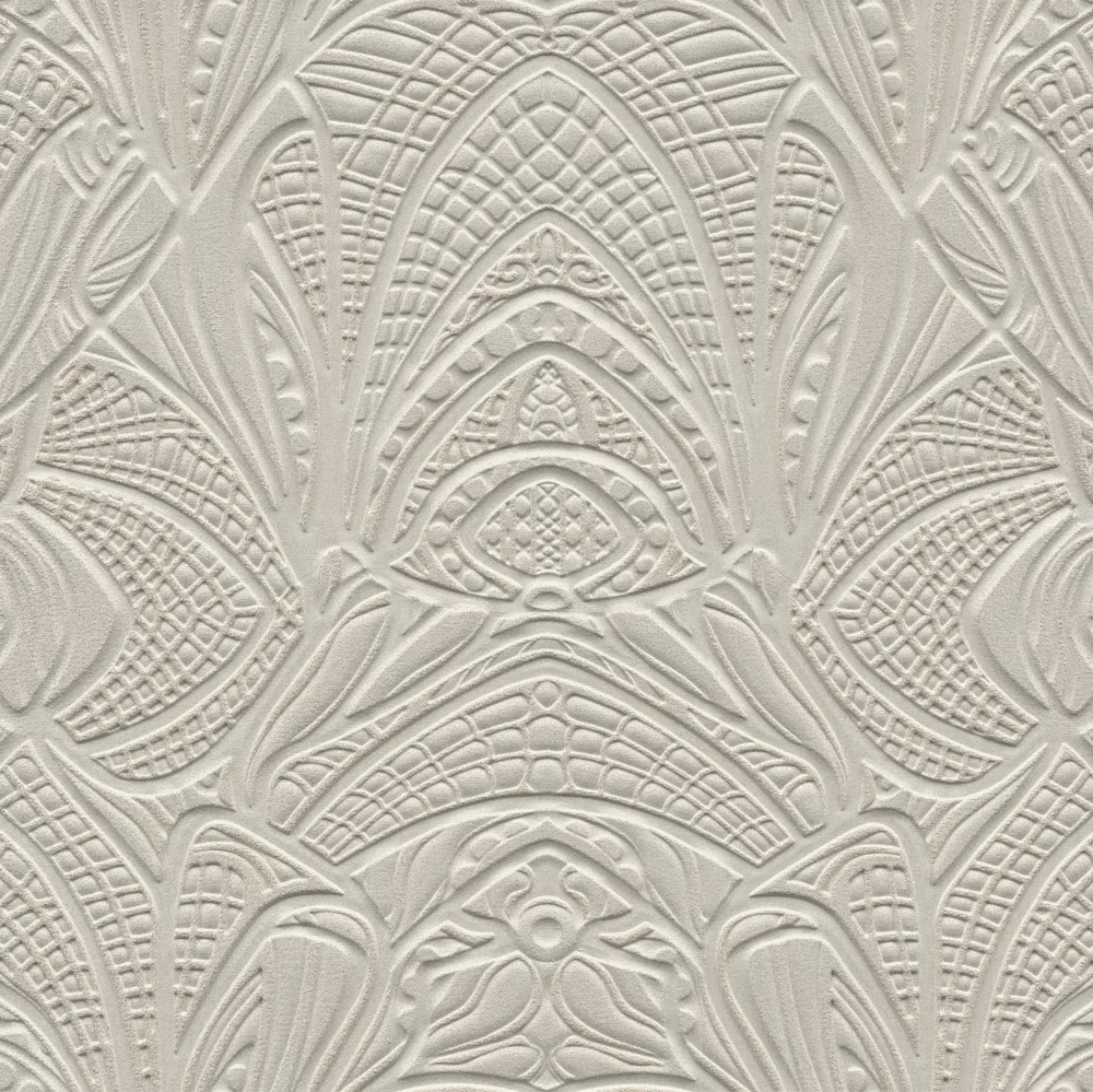 Textilní tapeta 3D boucle struktura LACY LONGLEGS tmavě béžová