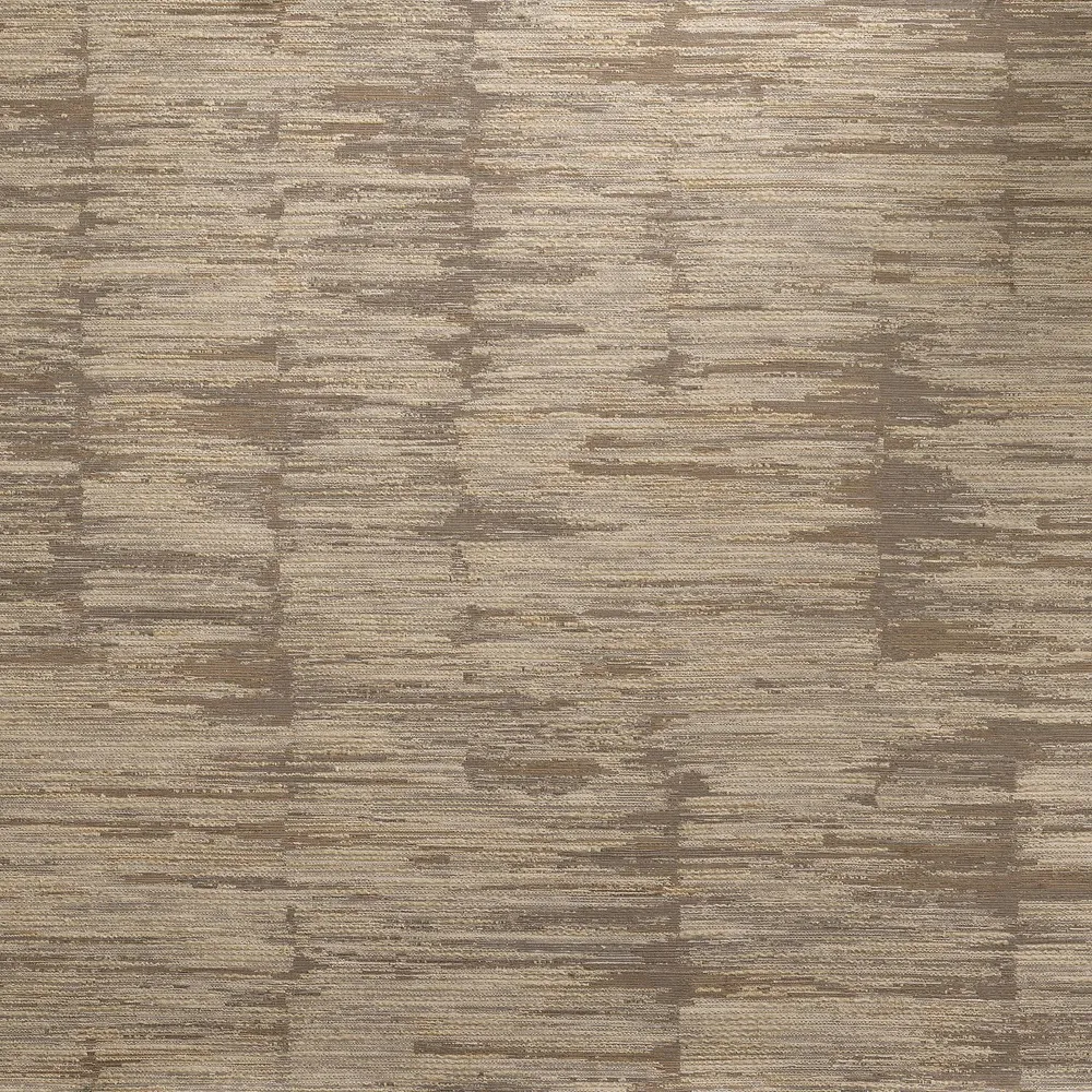 Textilní tapeta se strukturou pruhů ALCHEMILLA - TAUPE/MORDORÉ hnědá s béžovou