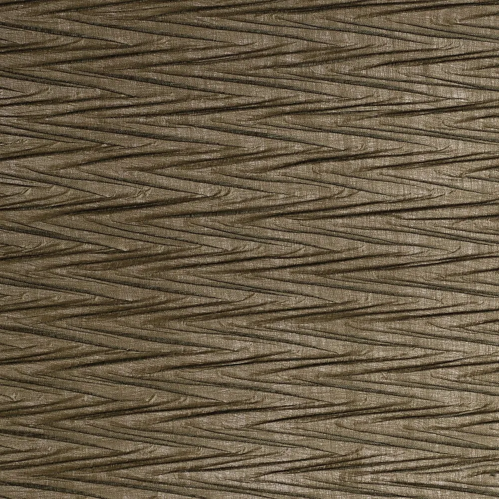 Textilní tapeta se strukturovaným metalickým geometrickým motivem THÉIA khaki