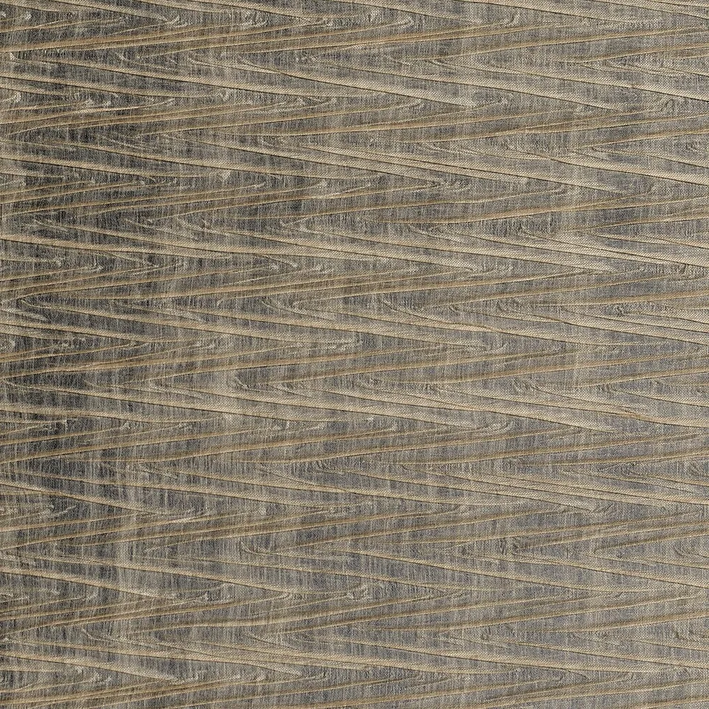 Textilní tapeta se strukturovaným metalickým geometrickým motivem THÉIA taupe