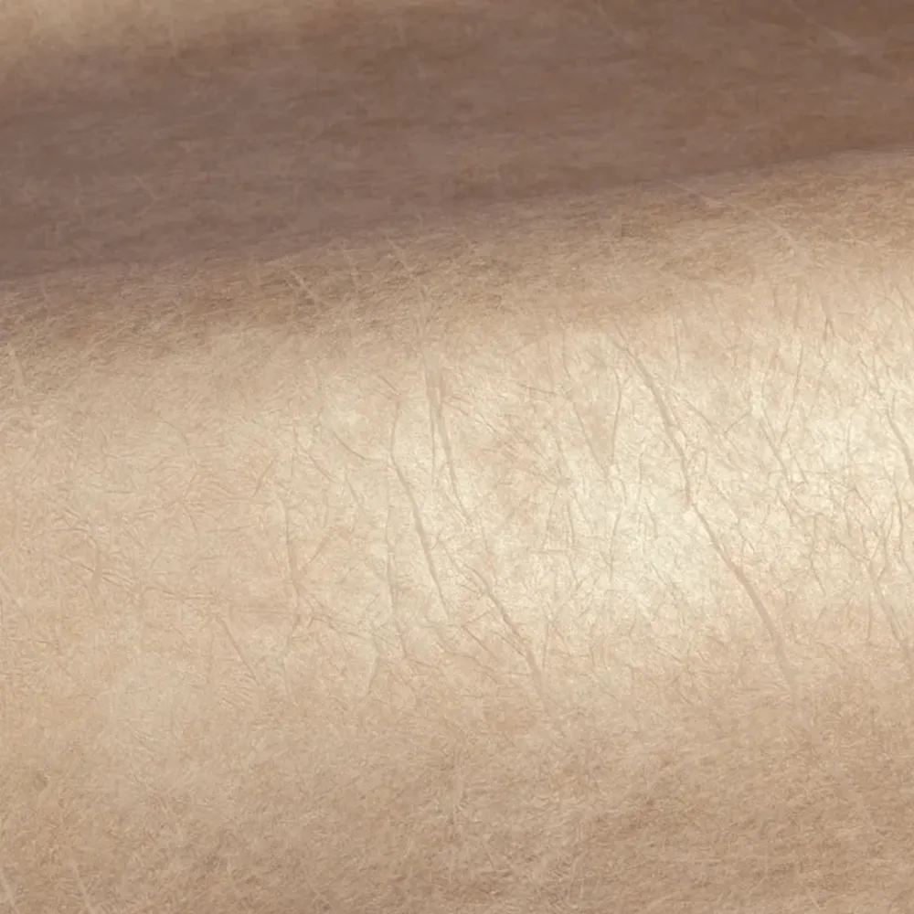 Textilní tapeta se strukturovaným metalickým povrchem řasením OXEA - BEIGE POUDRÉ PLATINE béžová platina