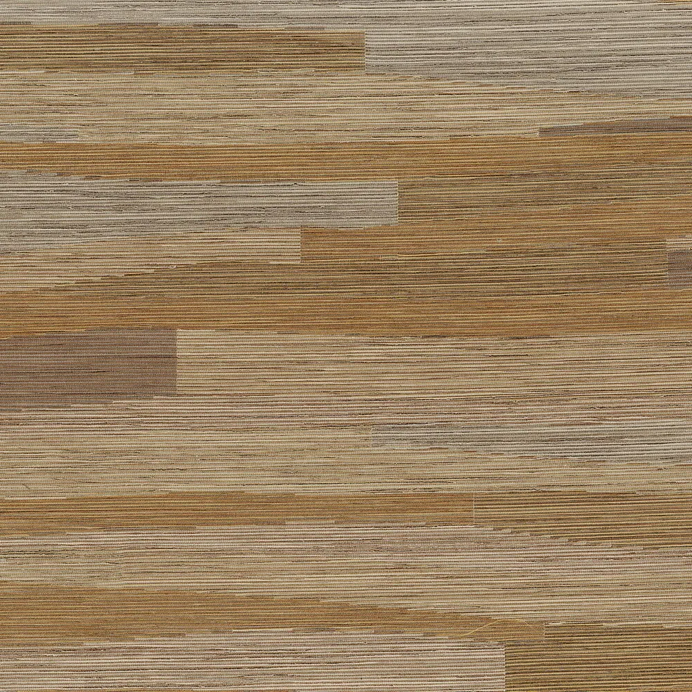 Textilní tapeta se strukturovaným pruhovaným vzorem žakárovým tkaním HALANA - OCRE béžová se zlatou