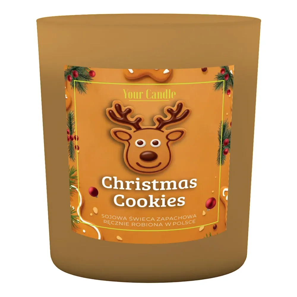VÁNOČNÍ SVÍČKA COOKIES SOY 180 ml - VAŠE SVÍČKA (SEZÓNNÍ PRODUKT)