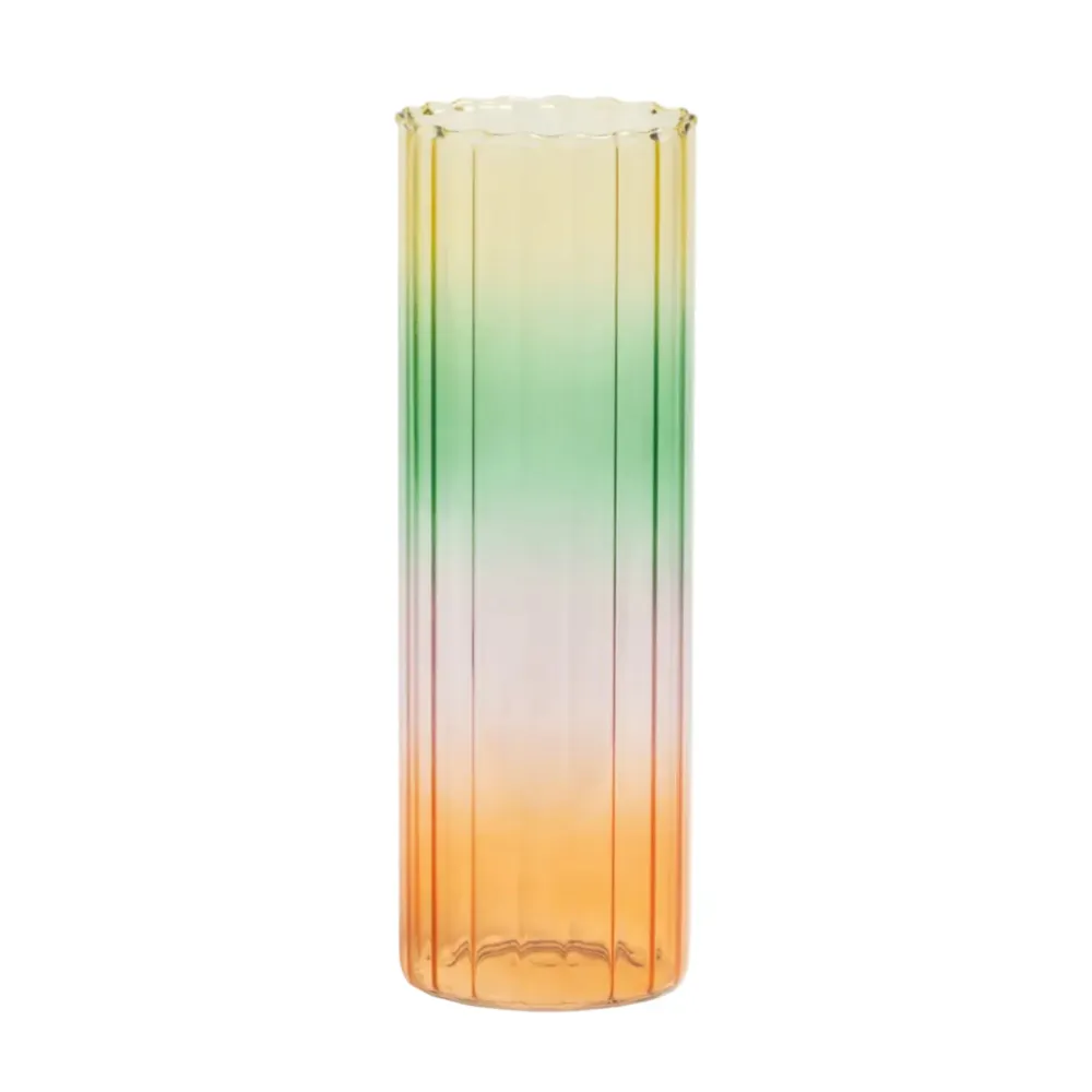 Váza GRADIENT zelená s oranžovou