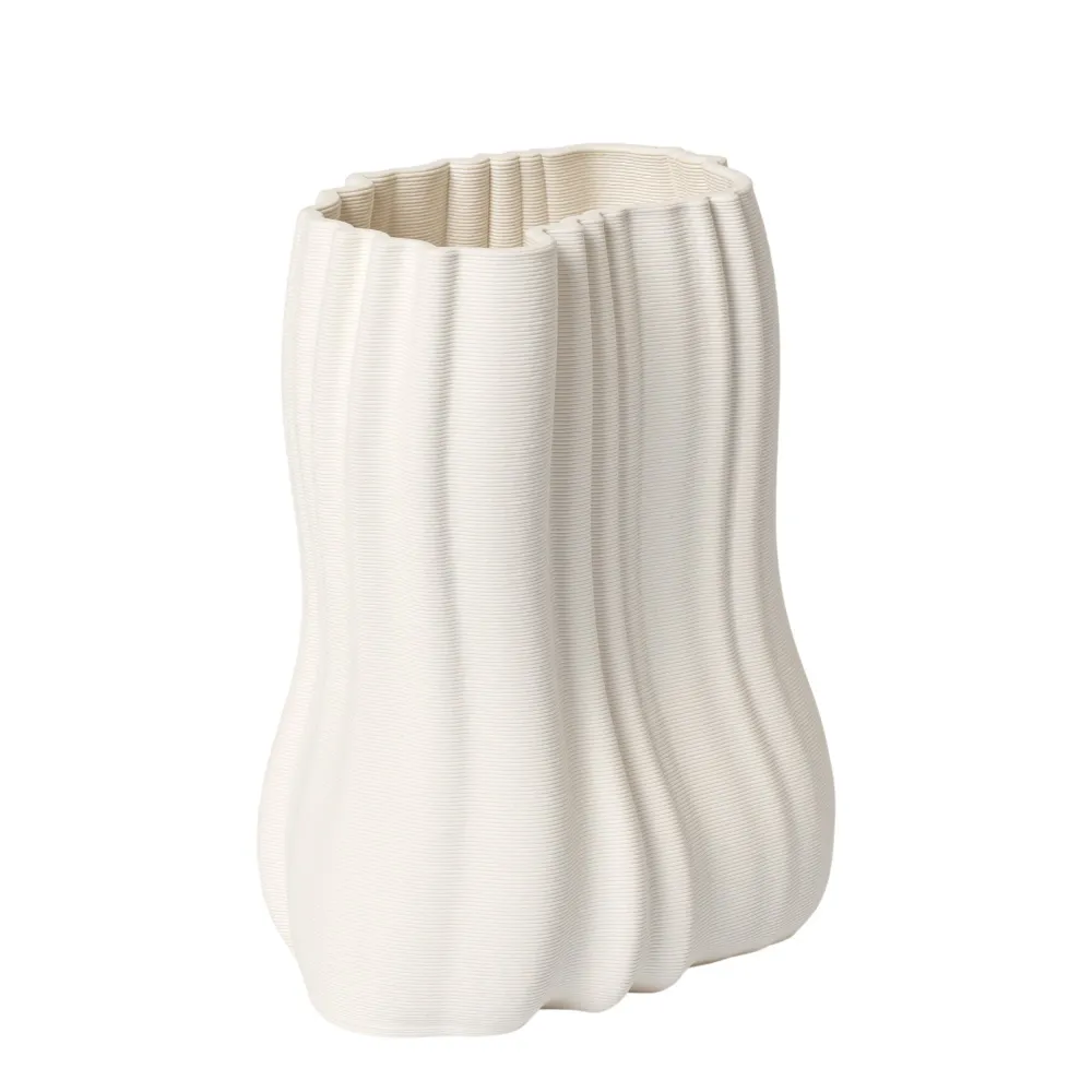 Váza Moire, Small, Off-White
