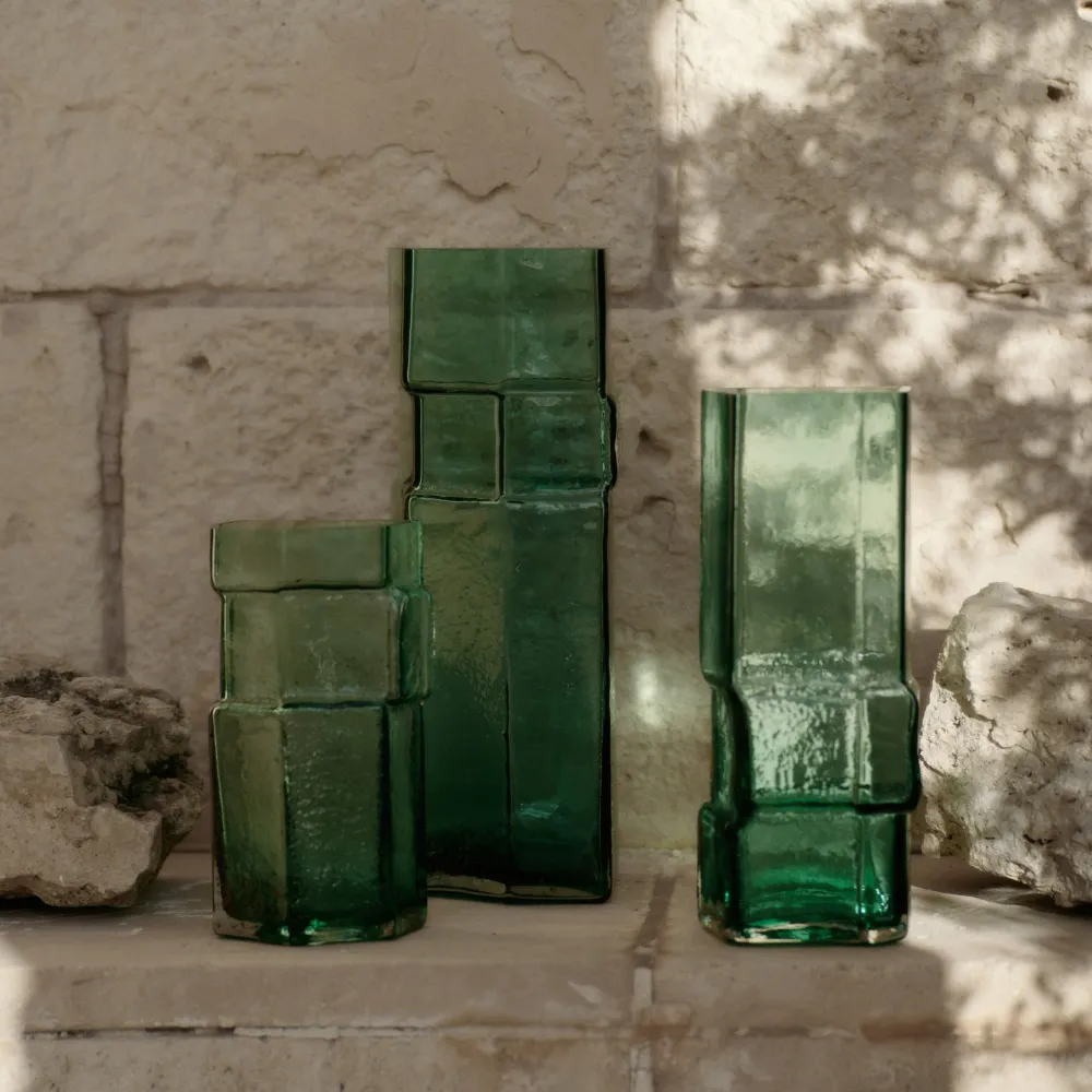 Váza Muro, Small, Green
