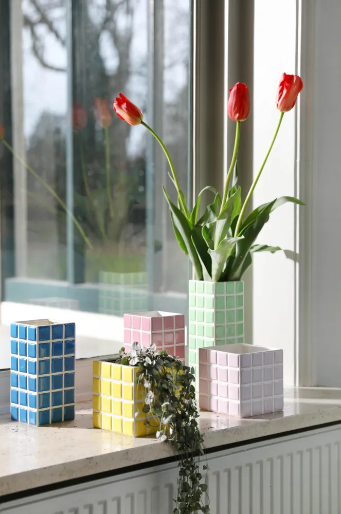 Váza TILE zelená