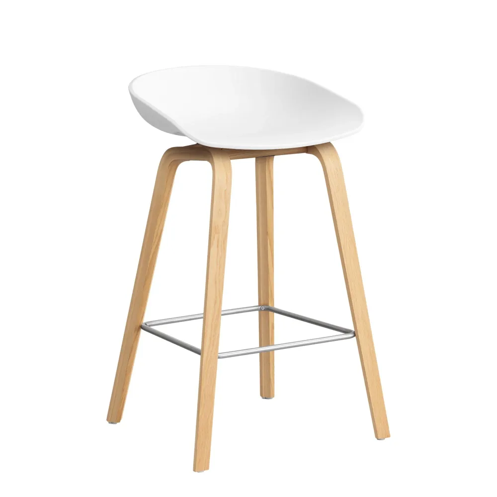 Barová židle AAS 32, H65, Oak / White
