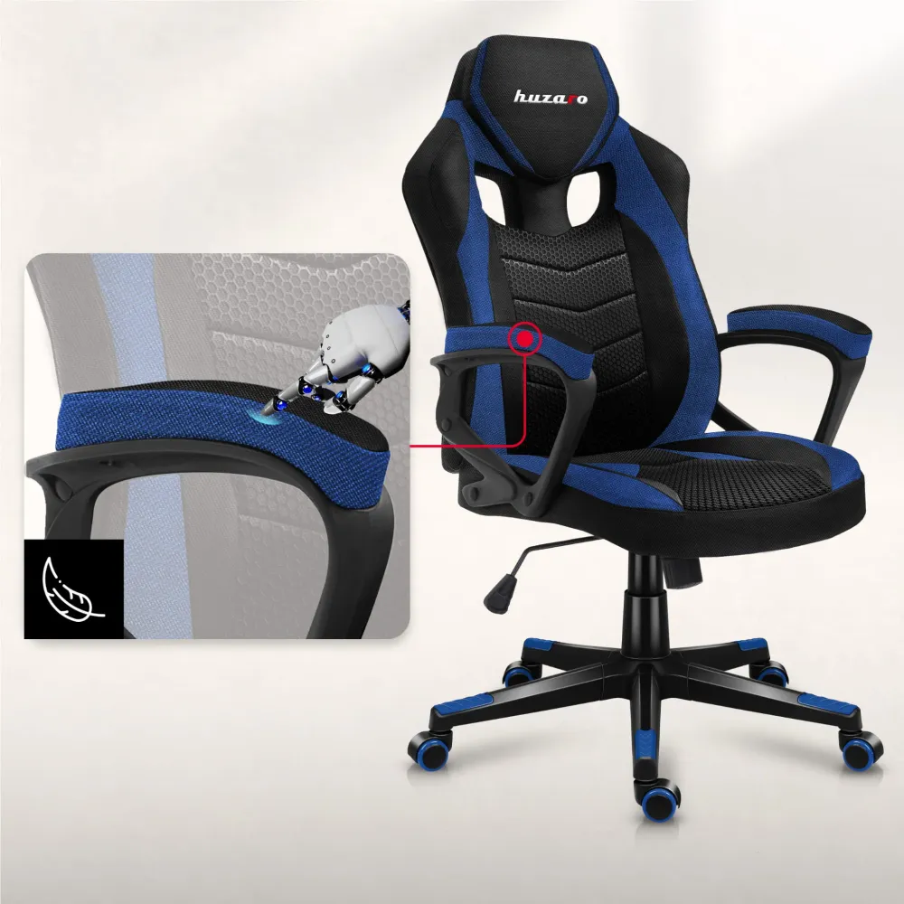 Herní židle HUZARO FORCE 2.5 Blue Mesh
