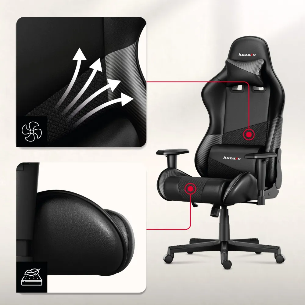 Herní židle HUZARO FORCE 6.2 Carbon