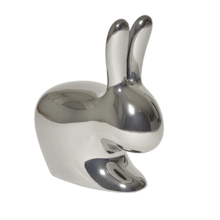 Židle BABY RABBIT METALLIC stříbrná