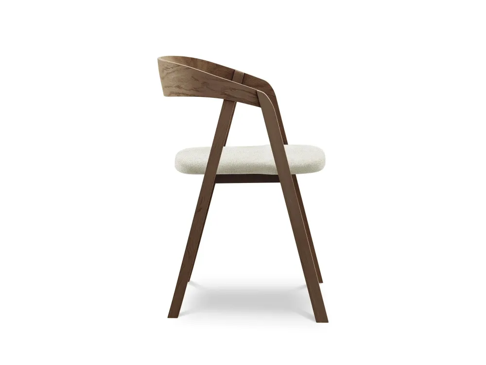 Židle ERIKA béžová s bukovou základnou