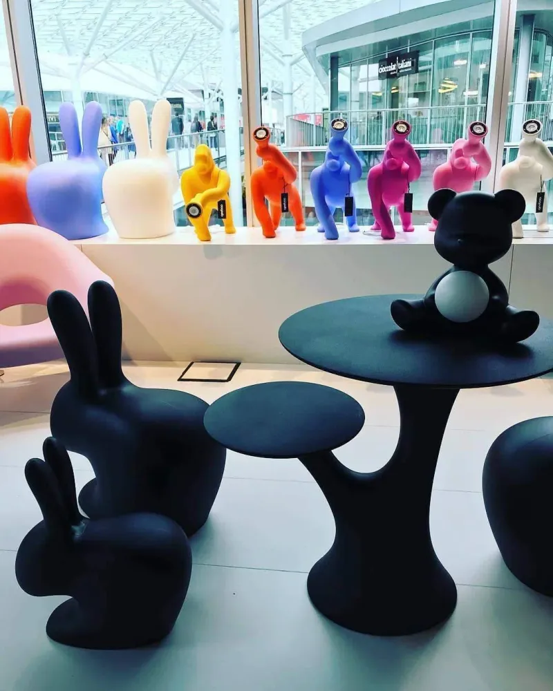 Židle RABBIT černá
