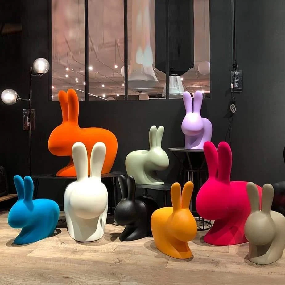 Židle RABBIT červená