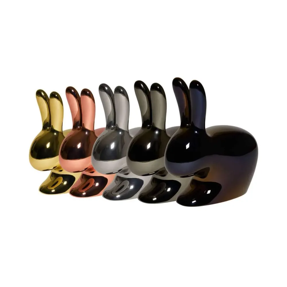 Židle RABBIT METALLIC stříbrná