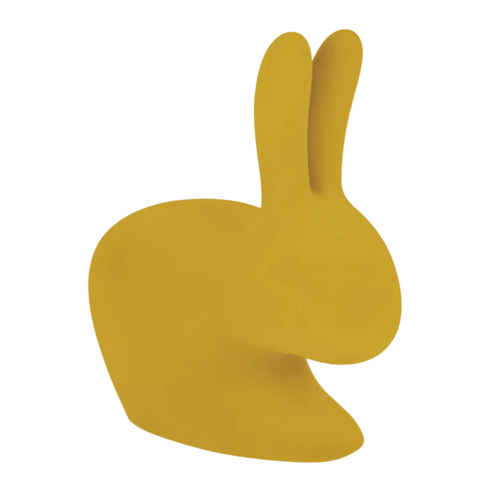 Židle RABBIT VELVET hořčicová