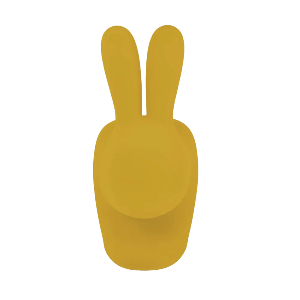 Židle RABBIT VELVET hořčicová