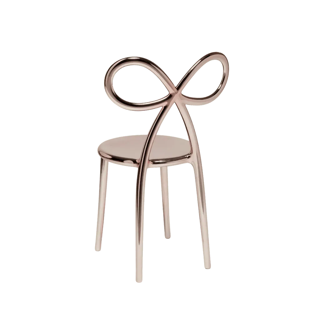 Židle RIBBON růžové zlato