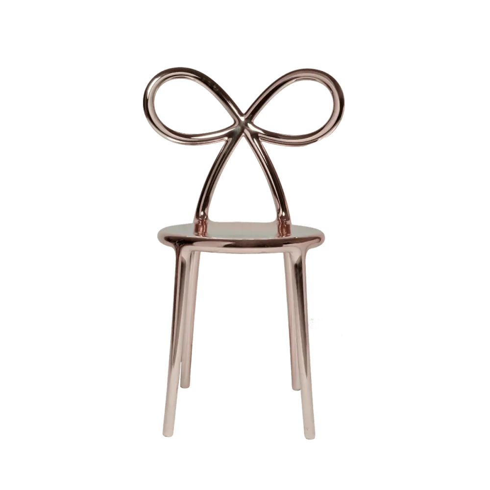 Židle RIBBON růžové zlato