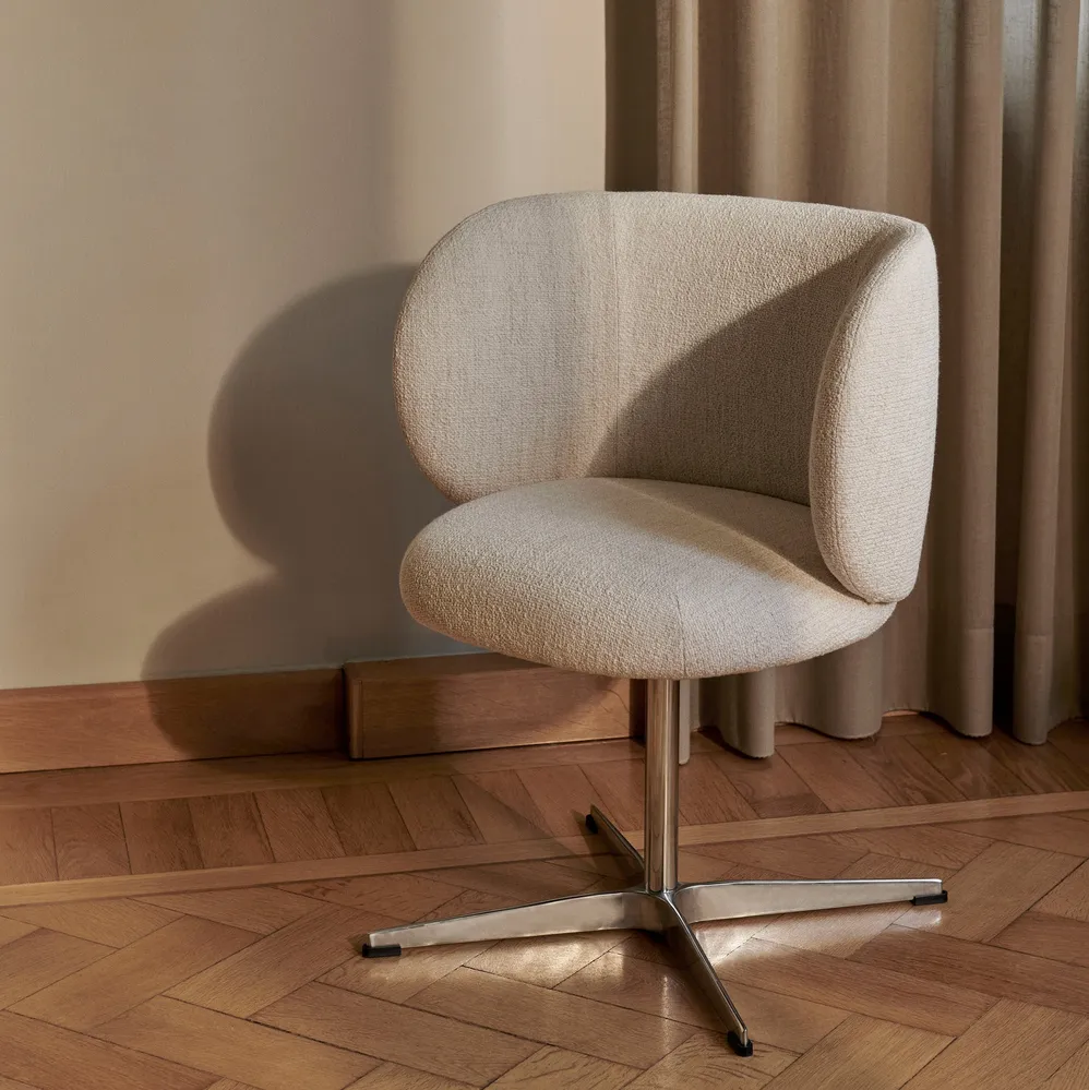 Židle Rico, Swivel, Rich Velvet, Honey