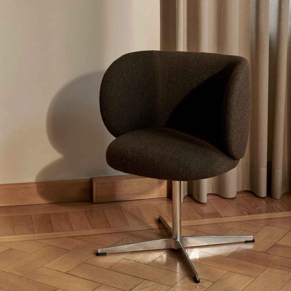 Židle Rico, Swivel, Rich Velvet, Honey