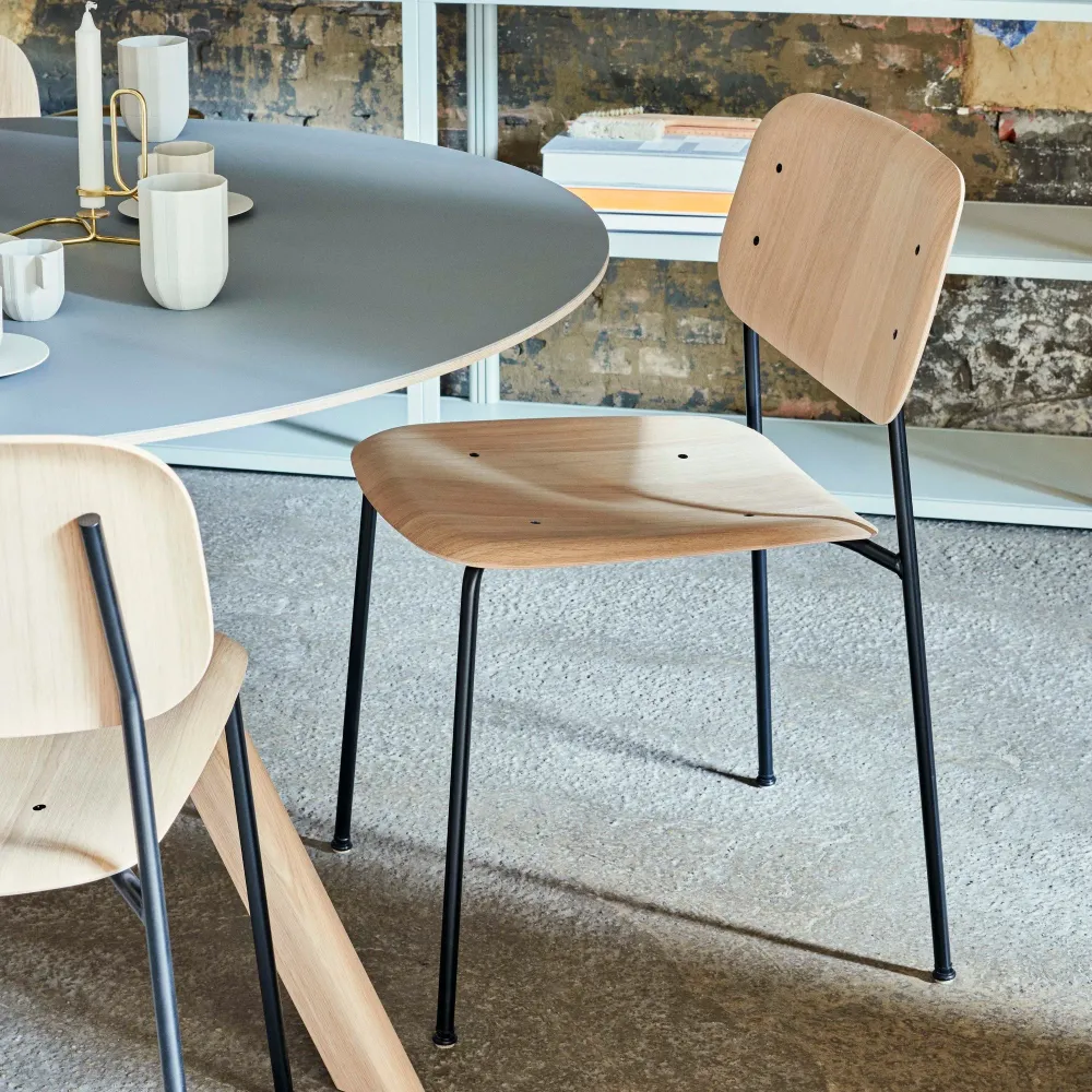 Jídelní židle Soft Edge 40, Black / Oak
