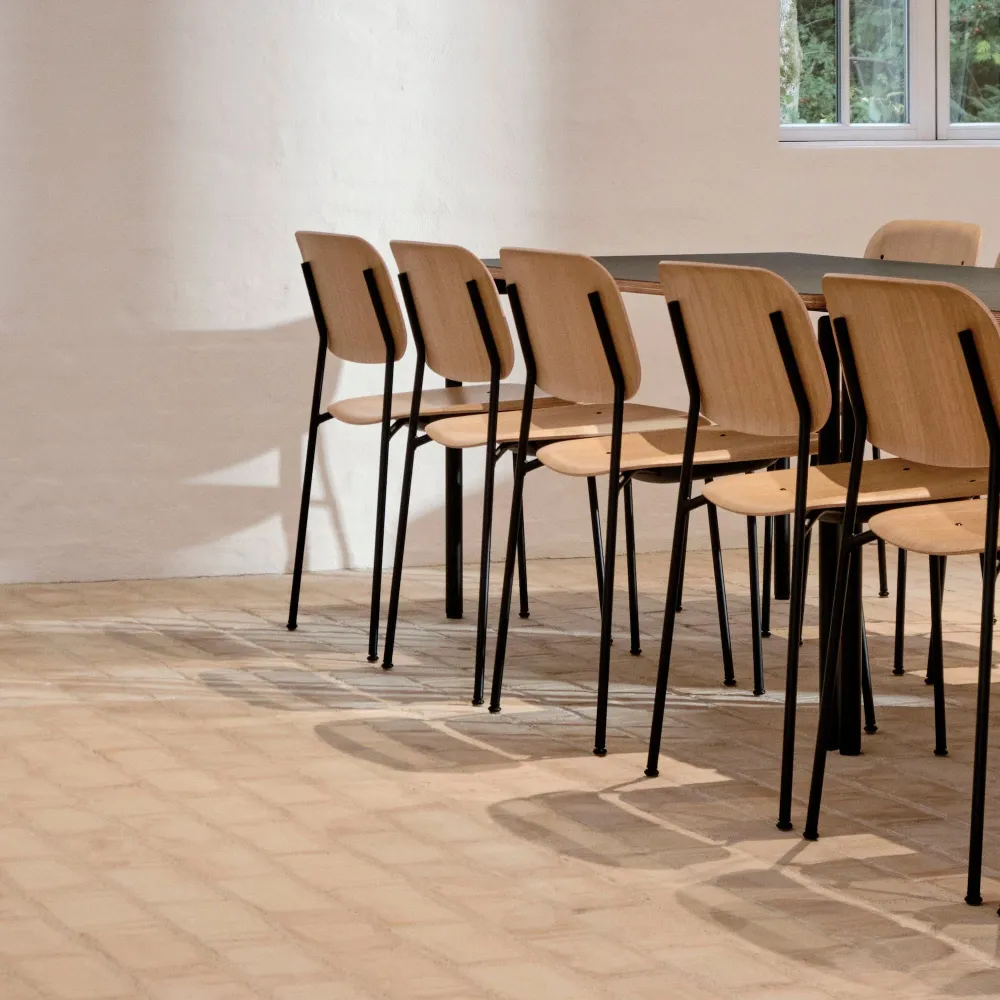 Jídelní židle Soft Edge 40, Black / Oak