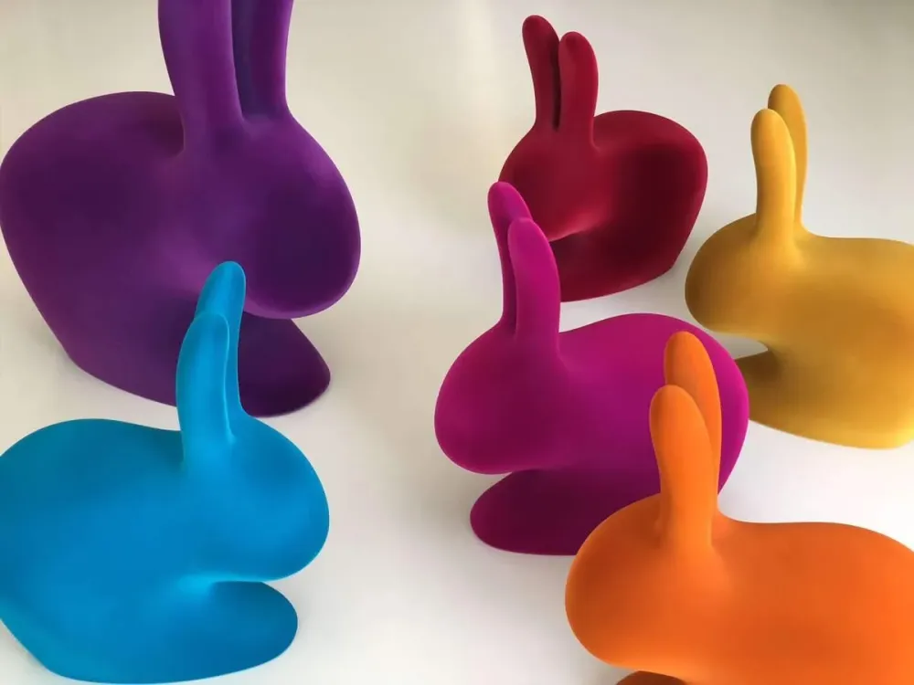 Křeslo BABY RABBIT VELVET fialové