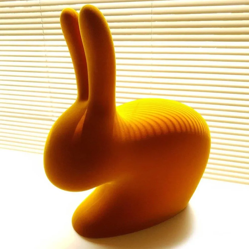 Křeslo BABY RABBIT VELVET žluté